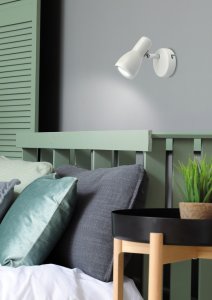Nástenná lampa 1X40W E14 biela matná PICARDO