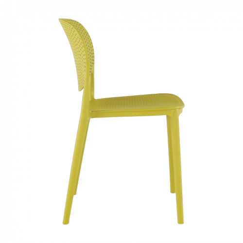 Plastová židle FEDRA stohovatelná - BAREVNÁ VARIANTA: Žlutá