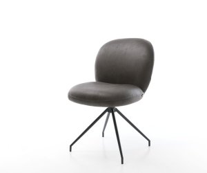 Jedálenská stolička Nube-Flex antracitová vintage krížová podnož