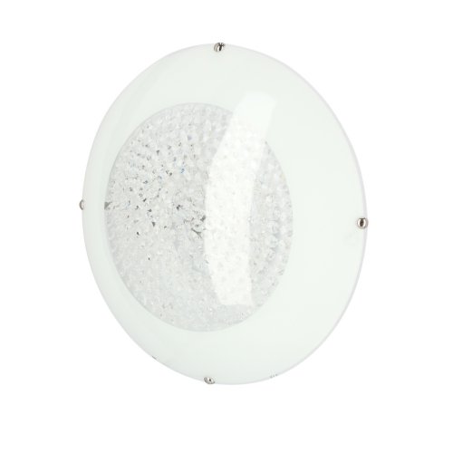 Bílá LED stropní lampa s krystaly Priština