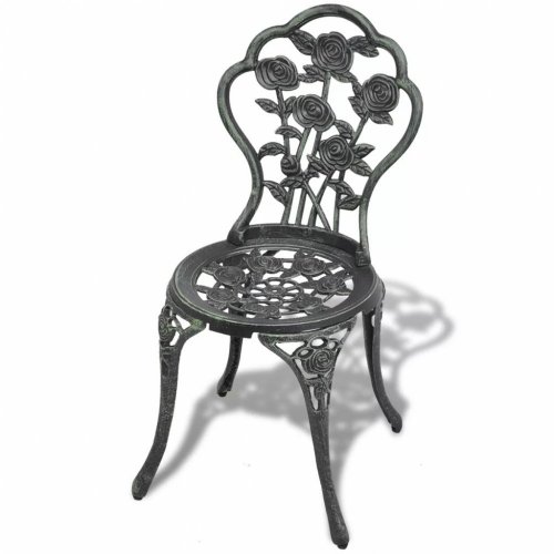 Záhradné bistro stoličky 2 ks liaty hliník