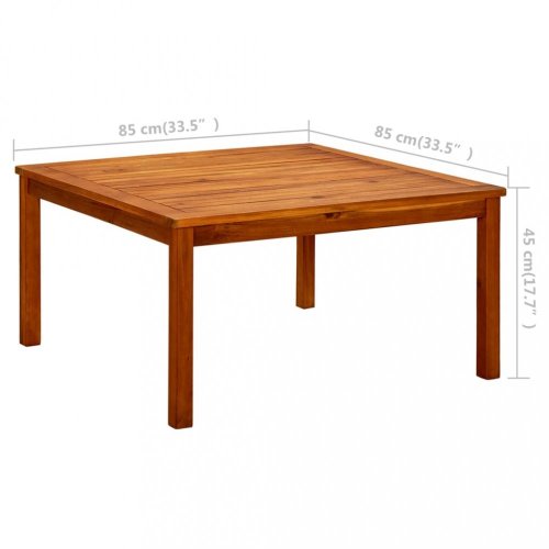 Záhradný konferenčný stolík akácie Dekorhome - ROZMER: 110x60x45 cm