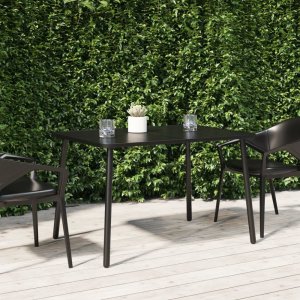 Zahradní stolek antracitový 110 x 80 x 71 cm ocel