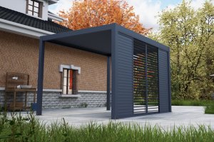 Posuvná žalúziová stena 4 m pre pergolu NOVA LUX