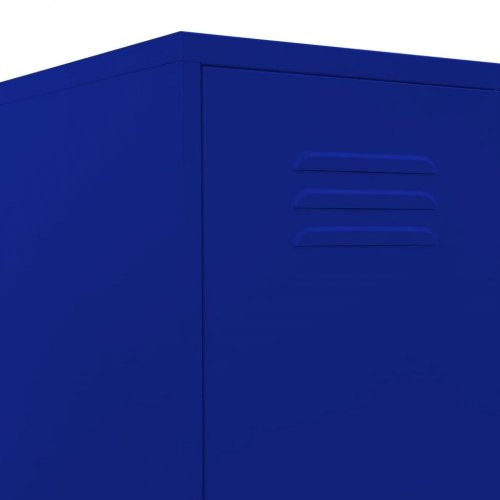 Plechová skříňka Dekorhome - BAREVNÁ VARIANTA: Tmavě modrá