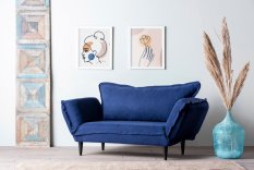Dvoumístná rozkládací pohovka Vino Daybed - Navy Blue \GR125\01