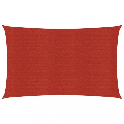 Stínící plachta obdélníková HDPE 2 x 4 m Dekorhome - BAREVNÁ VARIANTA: Červená