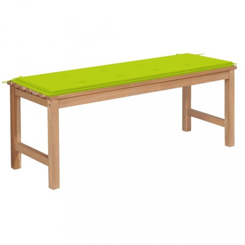 Zahradní lavice  teak / látka Dekorhome