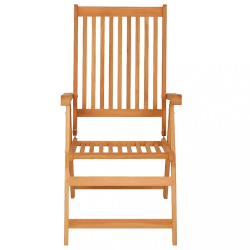 Skládací zahradní židle s poduškami teak / látka Dekorhome