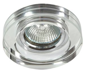 Stropné svietidlo, bezfarebné, okrúhle, sklenené, MR16, 50W, SS-31