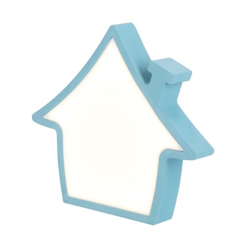 Dětská nástěnná lampička HOUSE LED - BAREVNÁ VARIANTA: Modrá