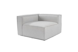 Kreslo / Jednomiestna pohovka Fora L1 - Light Grey