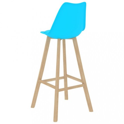 Barová židle 2 ks Dekorhome - BAREVNÁ VARIANTA: Tyrkysová