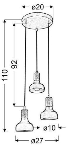 Závesná lampa PUERTO