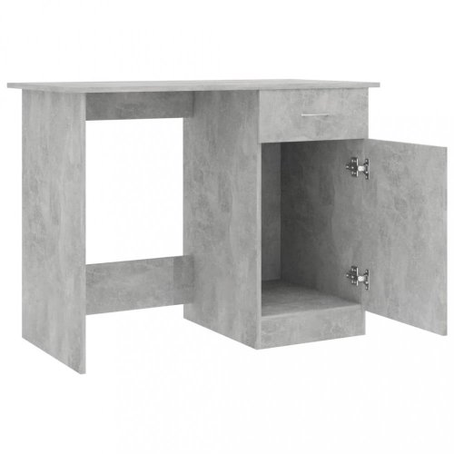 Písací stôl so skrinkou 100x50 cm Dekorhome - BAREVNÁ VARIANTA: Betón