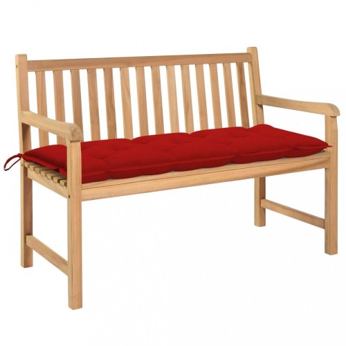Zahradní lavice s poduškou 120 cm Dekorhome