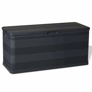 vidaXL Venkovní úložný box, 280 l, černý