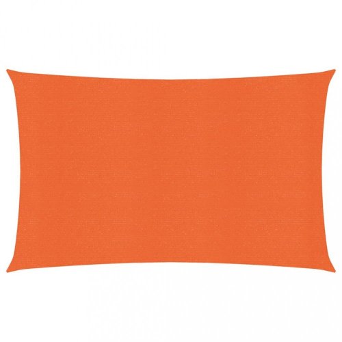 Stínící plachta obdélníková HDPE 2 x 4 m Dekorhome - BAREVNÁ VARIANTA: Oranžová