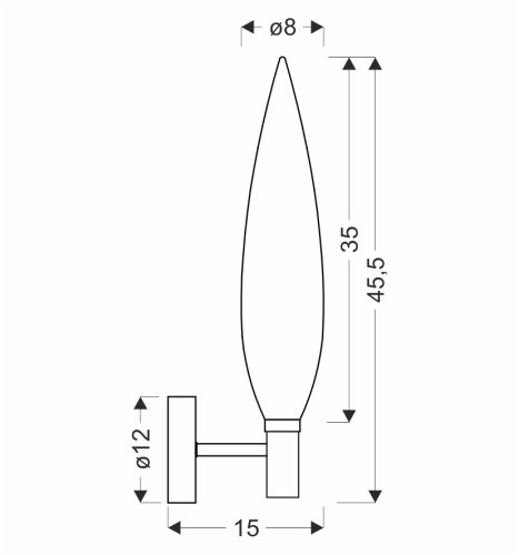 Kinkiet Nordic czarny szklany klosz bursztynowy do salonu i sypialni