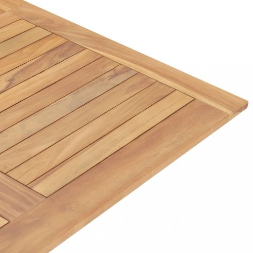 Skládací zahradní stůl 120x120 cm teakové dřevo Dekorhome