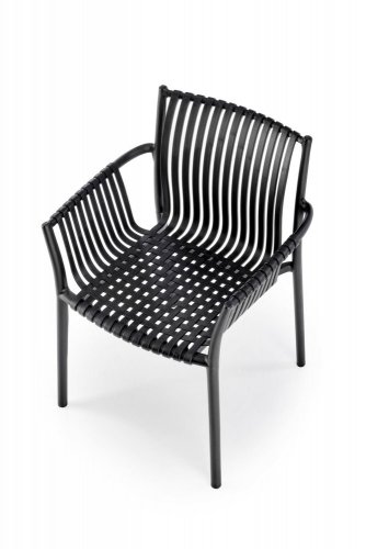 Stohovateľná jedálenská stolička K492 - BAREVNÁ VARIANTA: Čierna