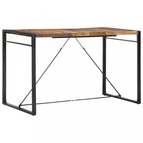 Barový stůl hnědá / černá Dekorhome - ROZMĚR: 140x70x110 cm