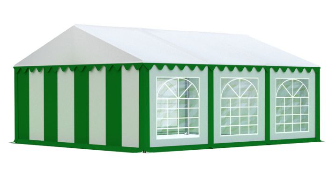 Zahradní párty stan 5x6m EKONOMY Bílá / zelená