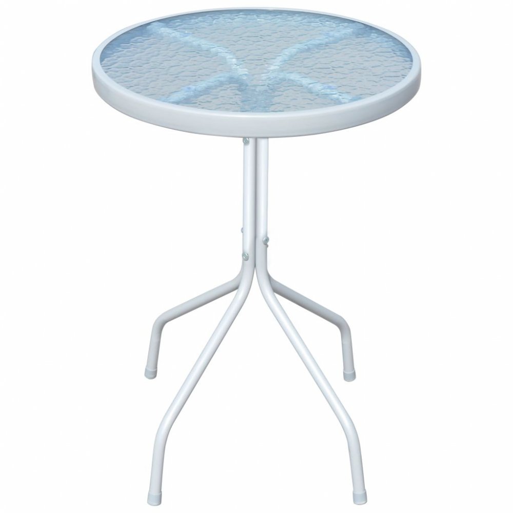 Kulatý zahradní stolek 50 cm šedá