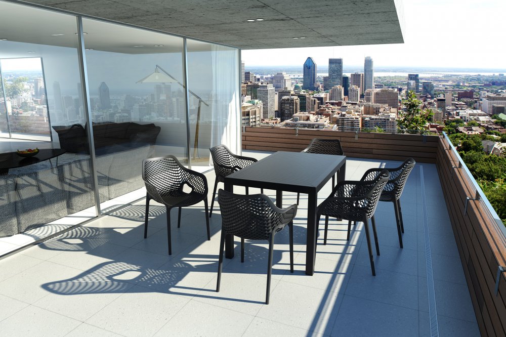 Zahradní stůl 140 cm Šedohnědá taupe Obrázek