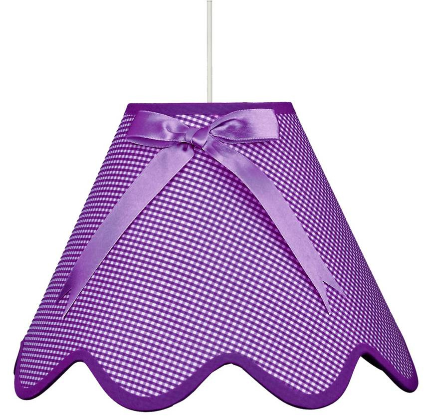 Fialová závesná stropná lampa Lola e27