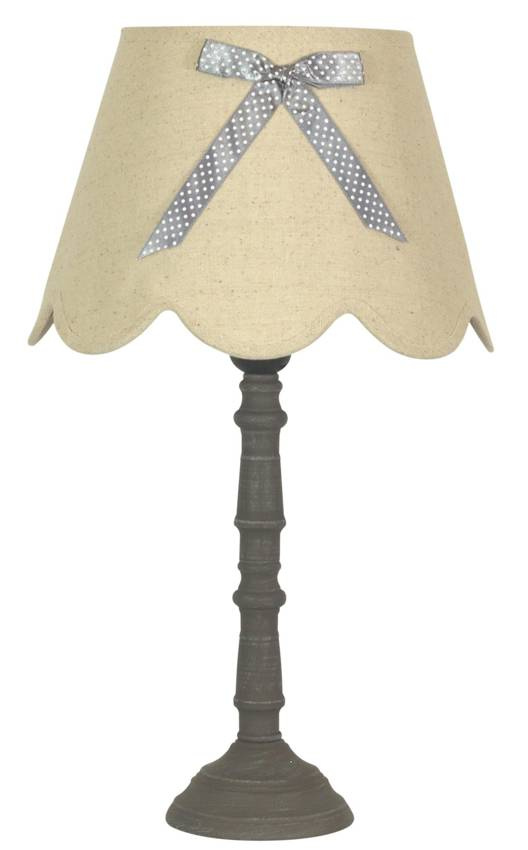 Lněná kancelářská stolní lampa 60W E27 Vibu