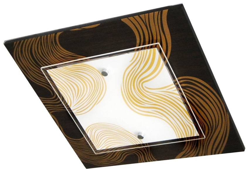 Stropné svietidlo Morena Plafon 2X60W E27 40X40X8 čierne