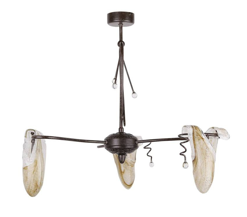 Závesná stropná lampa 3x40W G9 patina Magma