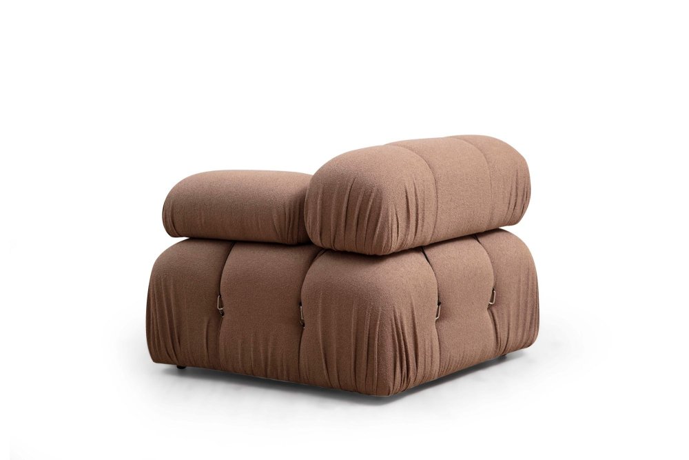 Křeslo / Jednomístná pohovka Bubble 1R - Brown Bouclette (obrázek 7)