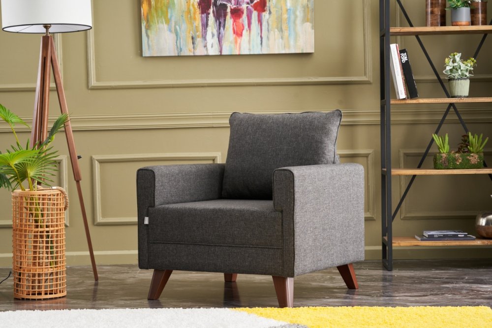 Kreslo / Jednomiestna pohovka Bella Armchair - Anthracite