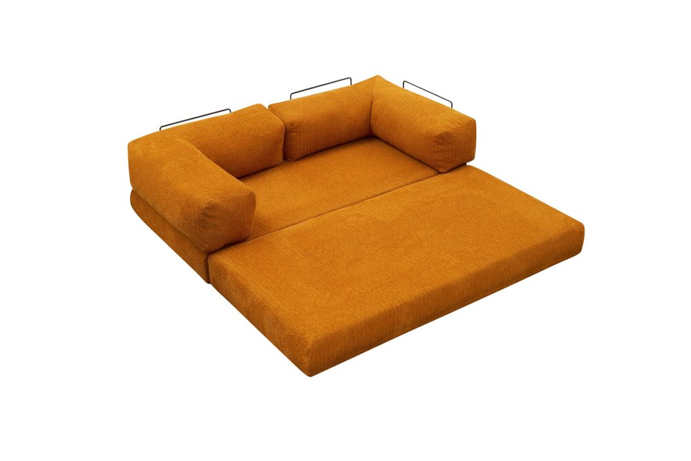 Rohová sedací souprava Comfort Mini - Orange (obrázek 6)
