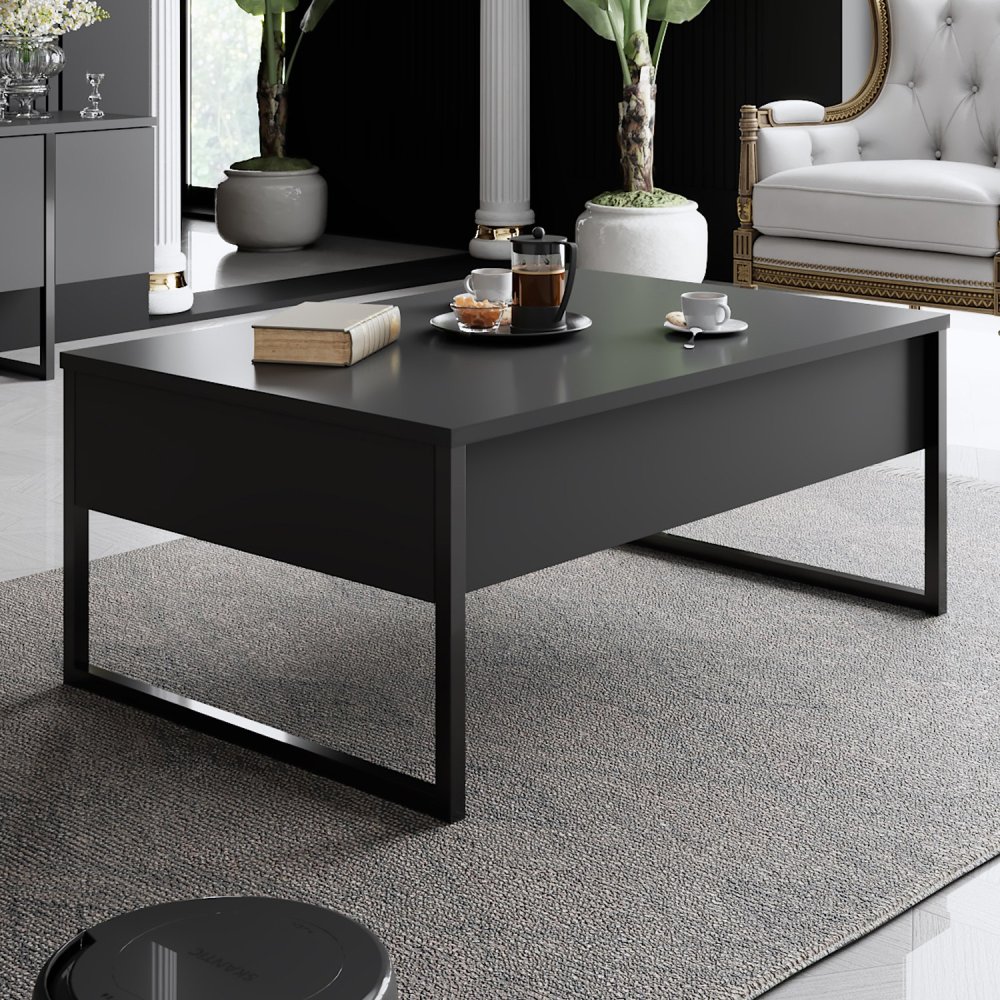 Konferenčný stolík Luxe - Anthracite, Black