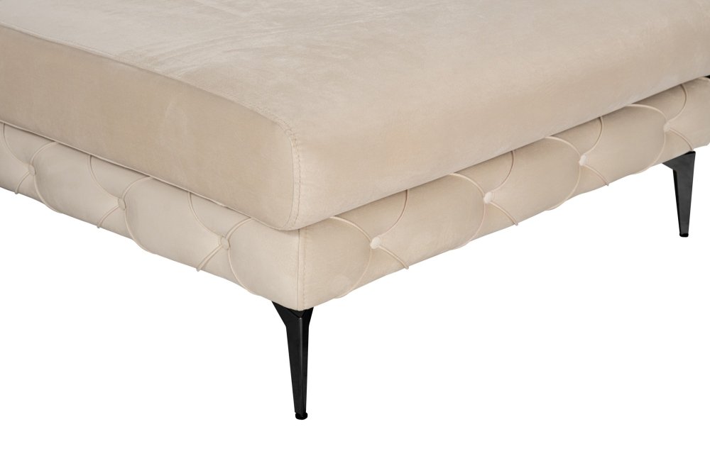 Rohová sedací souprava Como Eco Right - Beige, Black (obrázek 6)