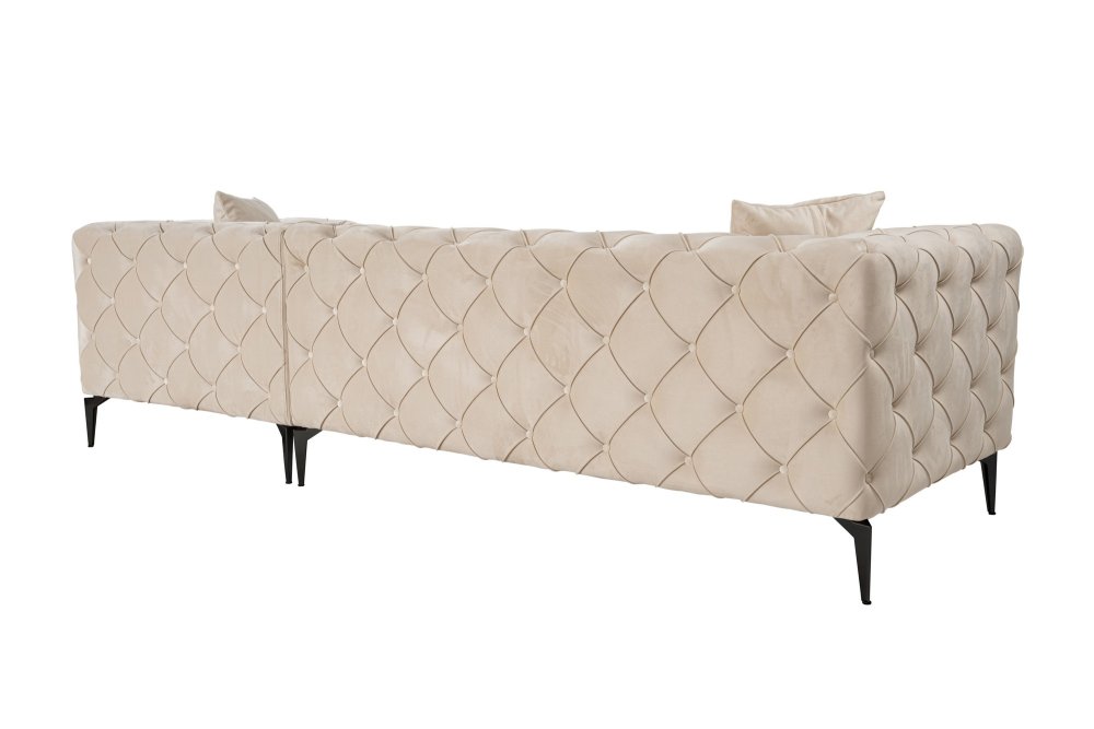 Rohová sedací souprava Como Eco Right - Beige, Black (obrázek 10)
