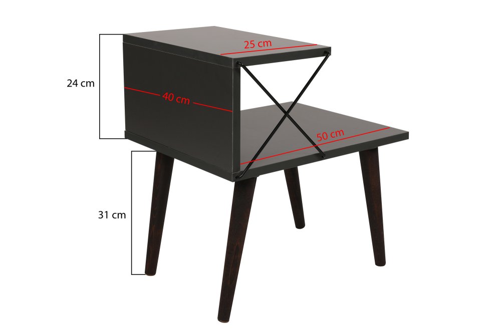 Noční stolek Cross - Anthracite (obrázek 3)