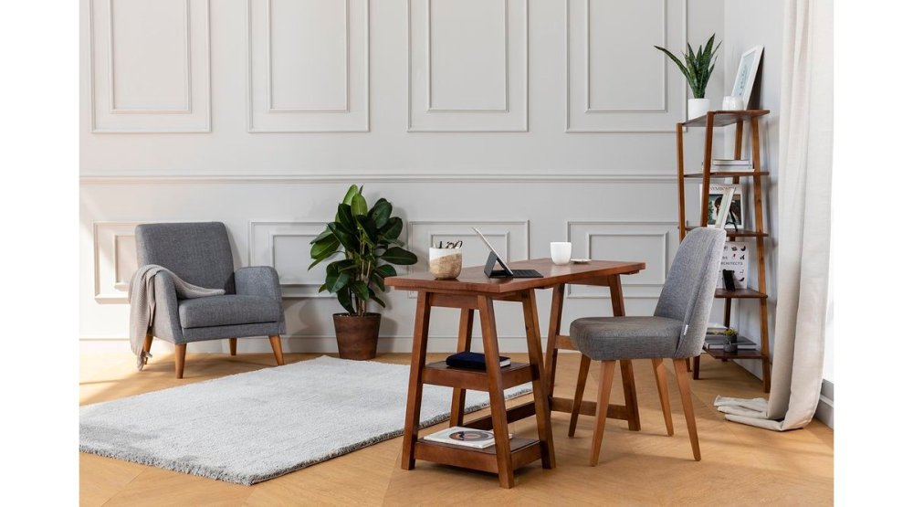 Písací stôl s knižnicou Perla - Walnut