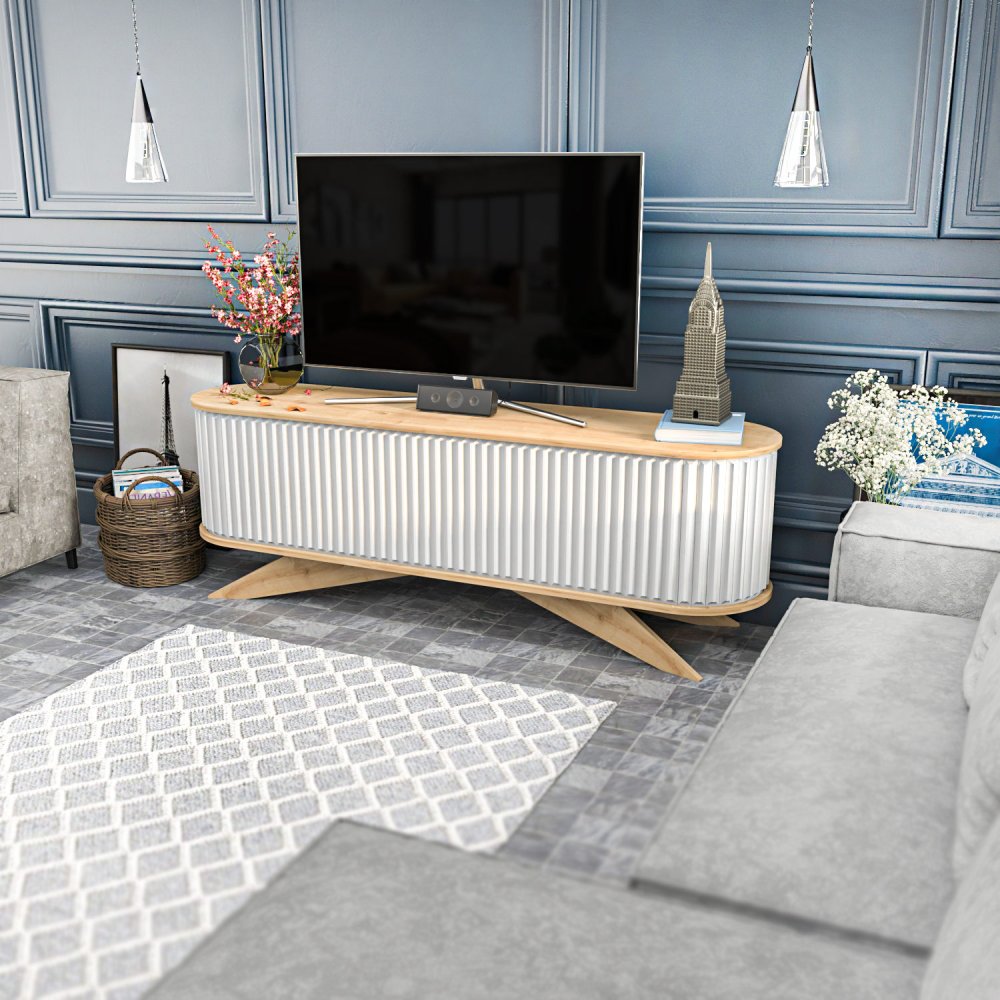 TV stolek Stor - Sapphire, White (obrázek 12)
