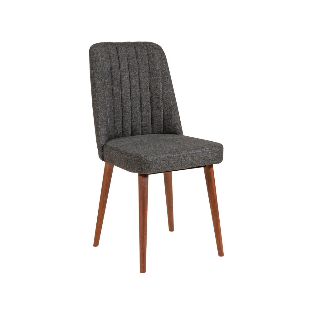 Jídelní set s rozkládacím stolem a židlemi (5 kusů) Vina 1053 - 4 - Anthracite, Walnut (obrázek 8)
