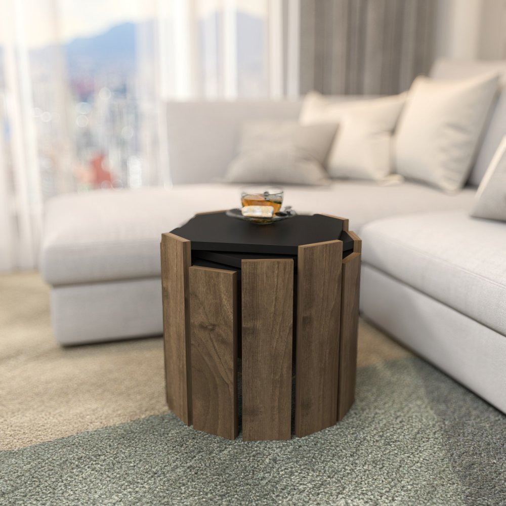 Konferenční stolek Lori - Anthracite, Walnut (obrázek 8)