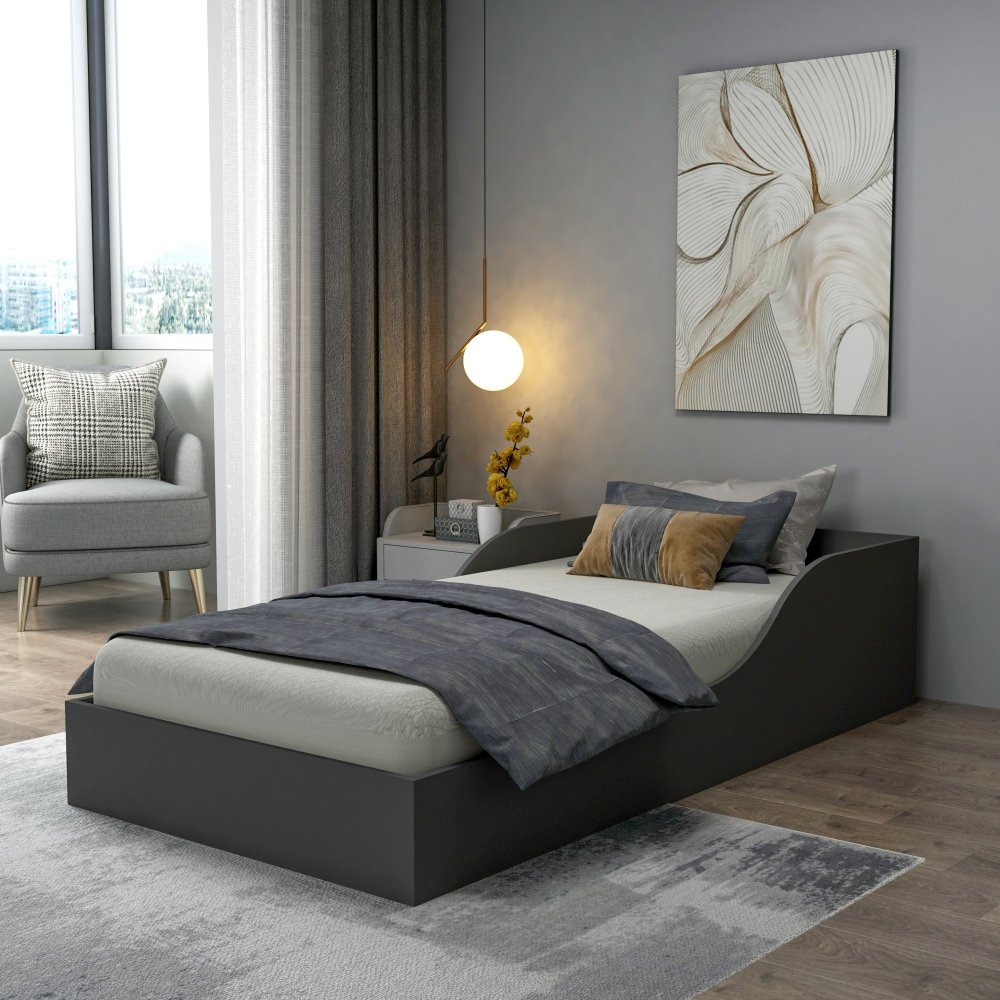 Rám jednolôžkovej postele Oya - Anthracite