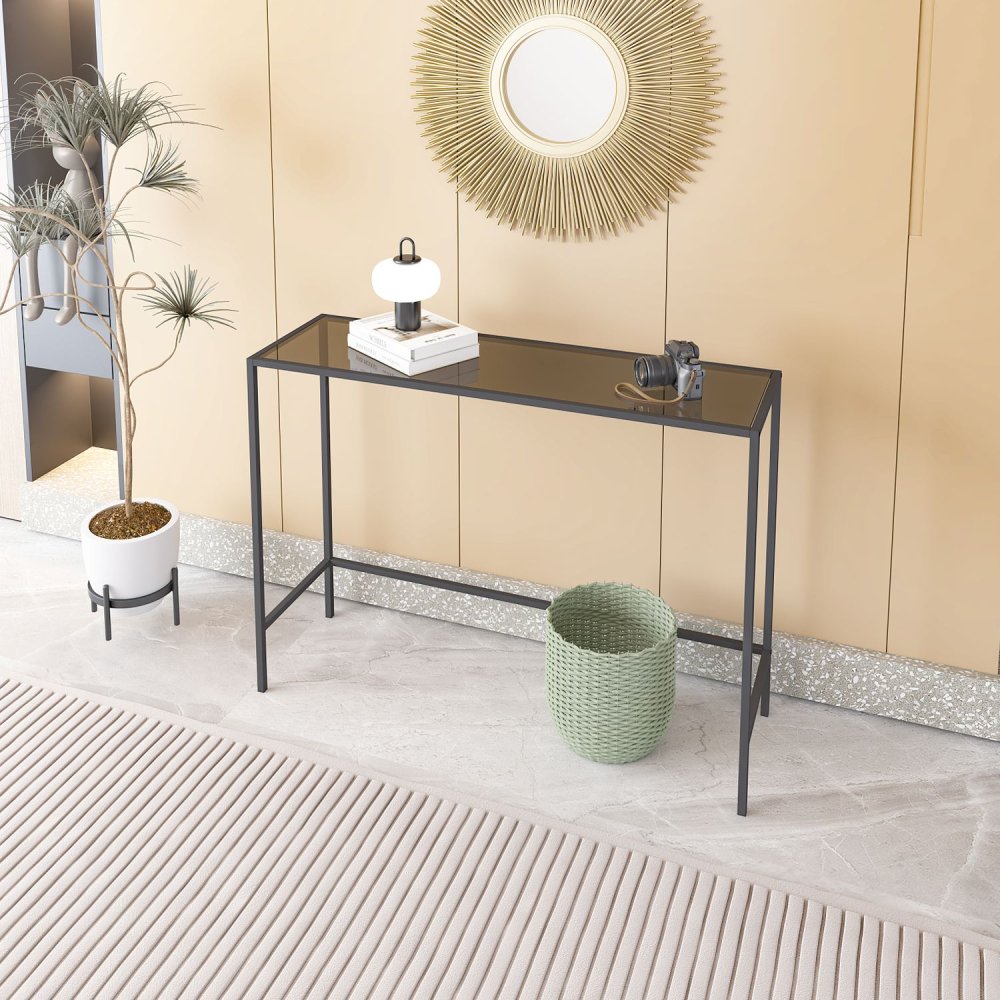 Príborník Canvas - Black, Fume