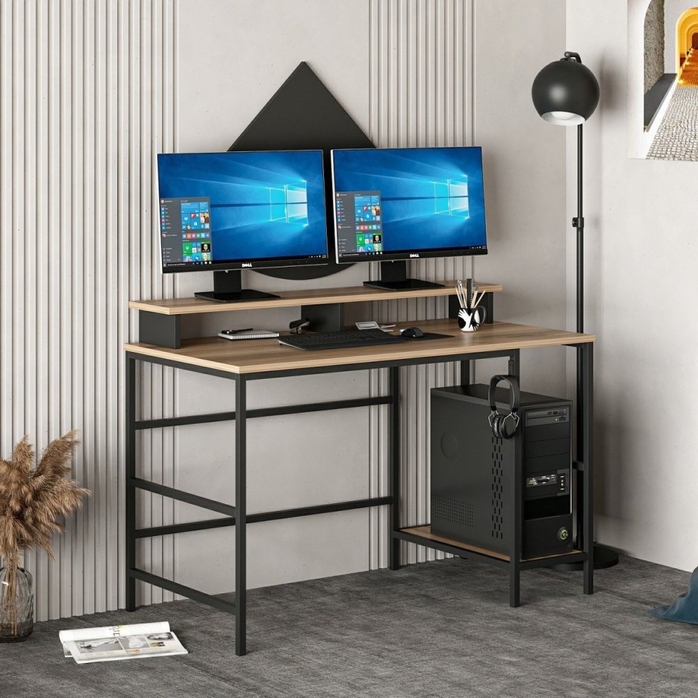 Písací stôl Greta L - Dore, Black