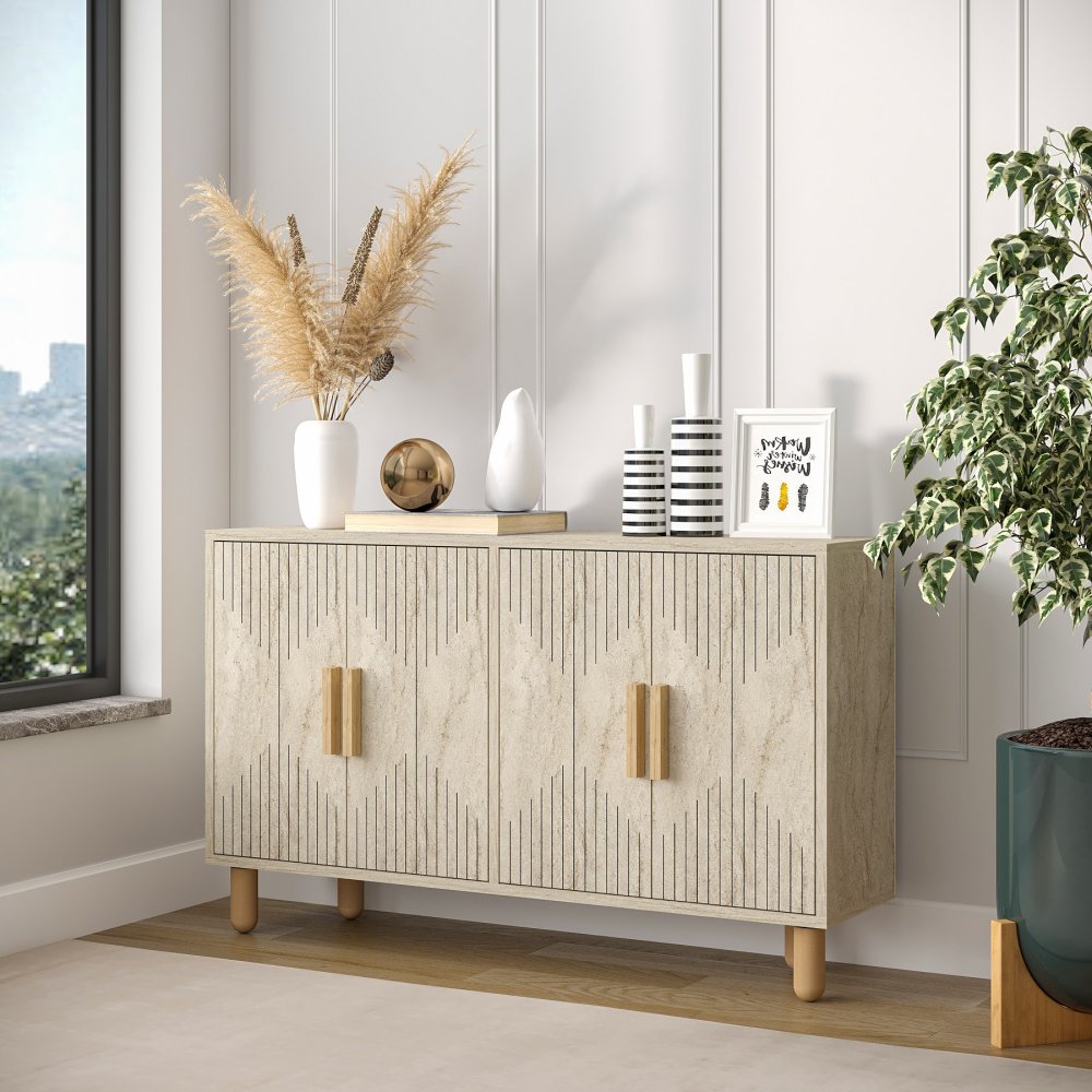 Konzolový stolík Roger - Traverten