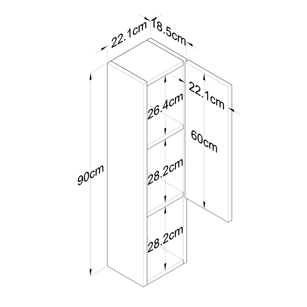 Wall Cabinet E2 - 223 (obrázek 3)
