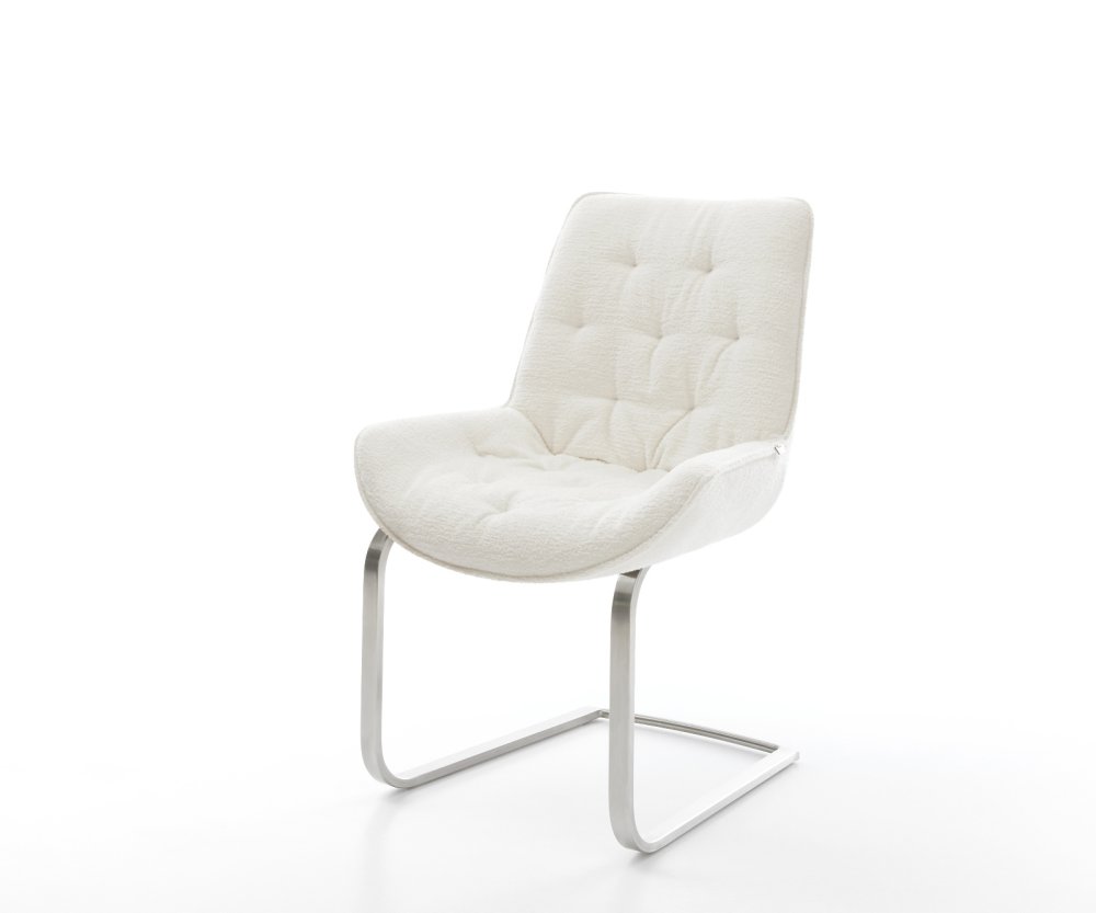 Konzolová jedálenská stolička Taimi-Flex bouclé mäkký béžová konzolová